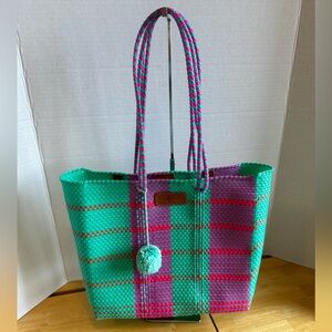 Tim Marin Woven Plastic Market Tote